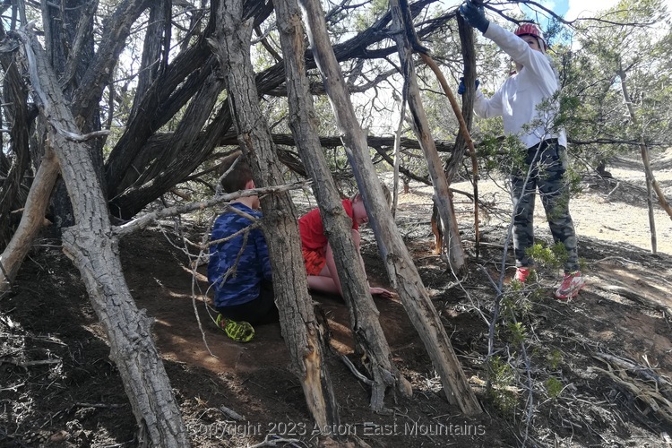 Learners at Acton Academy East Mountains private school near Albuquerque, New Mexico offering an outdoor-centric, hands-on alternative to home-schooling