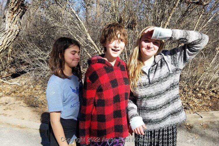 Learners at Acton Academy East Mountains outdoor-centric private school near Albuquerque, New Mexico.